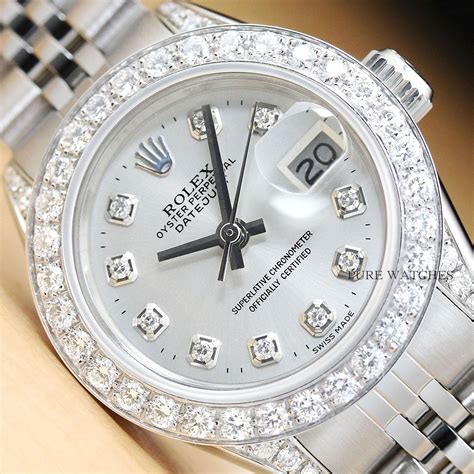 women's rolex datejust with diamonds.